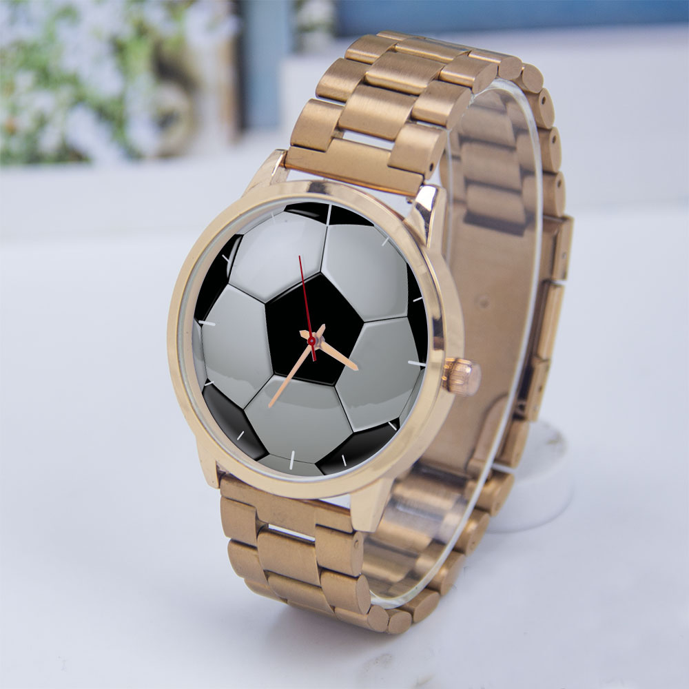 Jewelry For Watches - Voetbal Voetbal Ontwerp Fans Zilver Herenhorloge