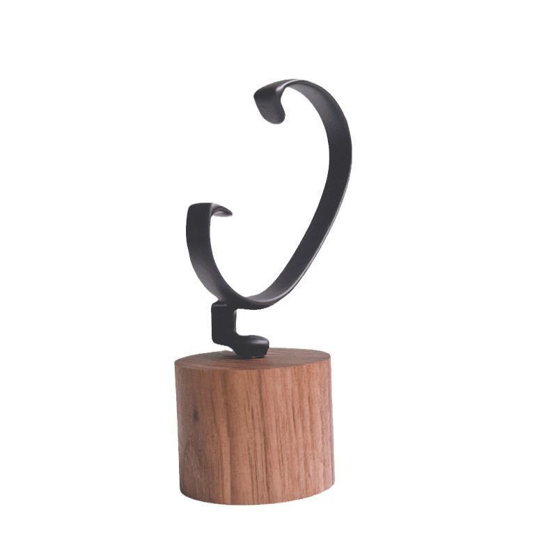 Jewelry And Watches Inc - 1 STUKS Houten C-vormige Horlogehouder Sieradenorganizer