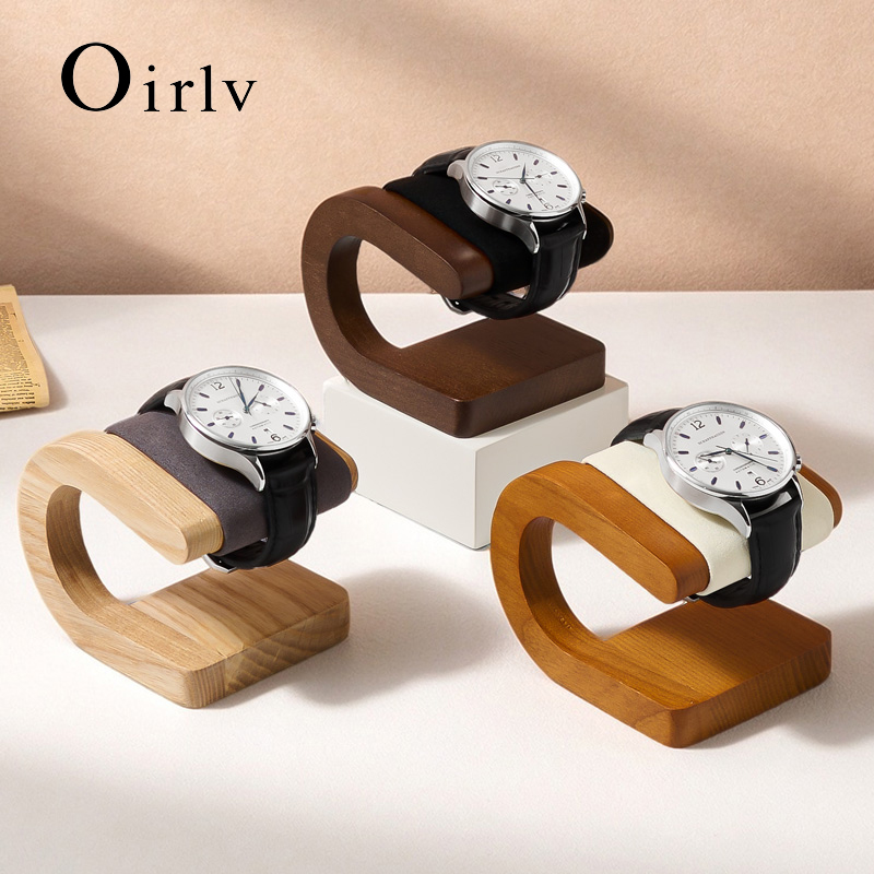 Jewelry And Watches Inc - Oirlv houten horlogestandaard van walnoot, nieuwe