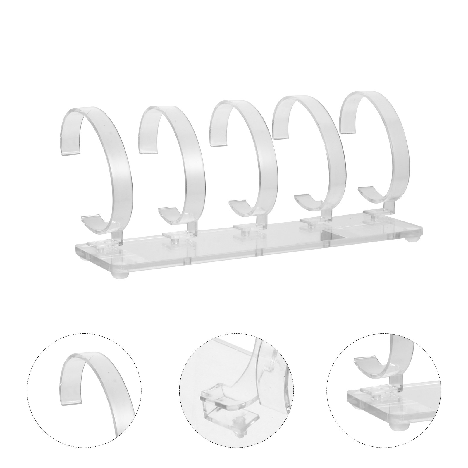 Jewelry And Watches Inc - 1 stuks acryl horlogestandaard, transparant, met