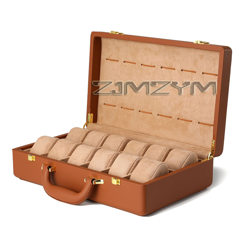 Watch Display Box - Horlogebox met 12 vakken voor herenhorloges,