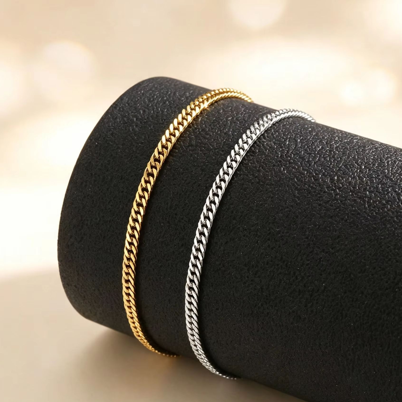Dunne Cubaanse enkelband voor  - Jc Jewelry & Watches Photos recensie en prijs
