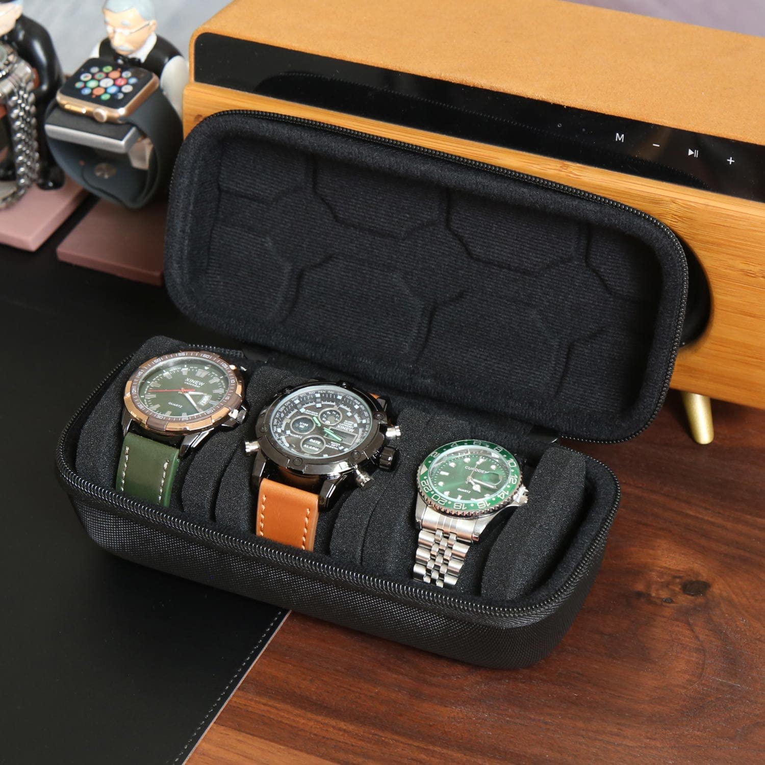 Horlogebox-organizer voor mann - Watch Display Box recensie en prijs