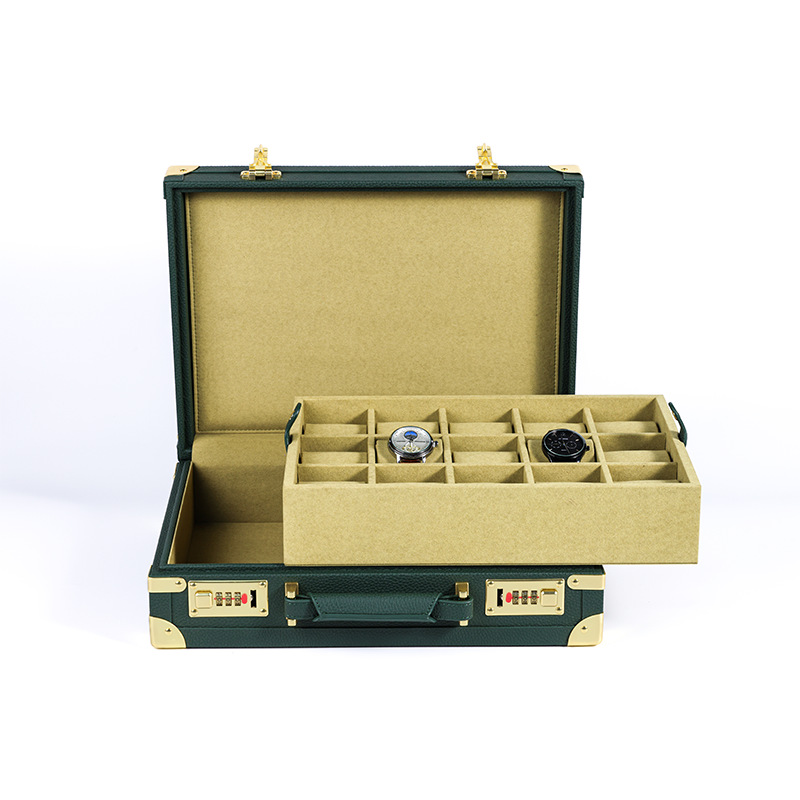 OEM ODM Luxe 15-vakjes groene  - Watch Display Box recensie en prijs